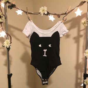 Kitty "meowingtons" bodysuit